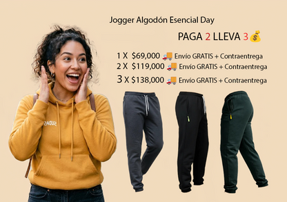 Jogger Algodón Esencial Day