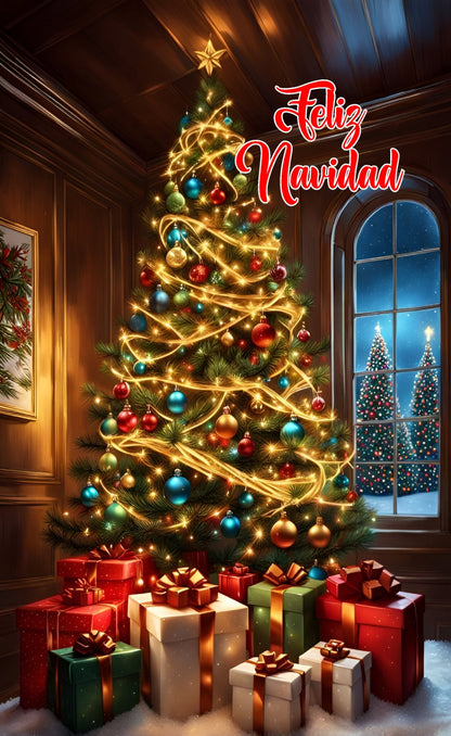 FUNDA FORRO PARA PUERTA  NAVIDEÑA