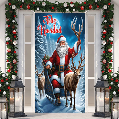 FUNDA FORRO PARA PUERTA  NAVIDEÑA